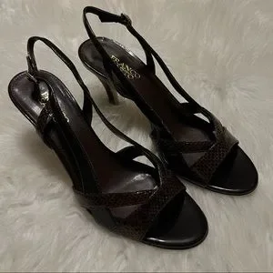 Franco Sarto Shoes Franco Sarto Dallas High Heel Shoes Strappy Sling Back Open Toe Size 85 Poshmark